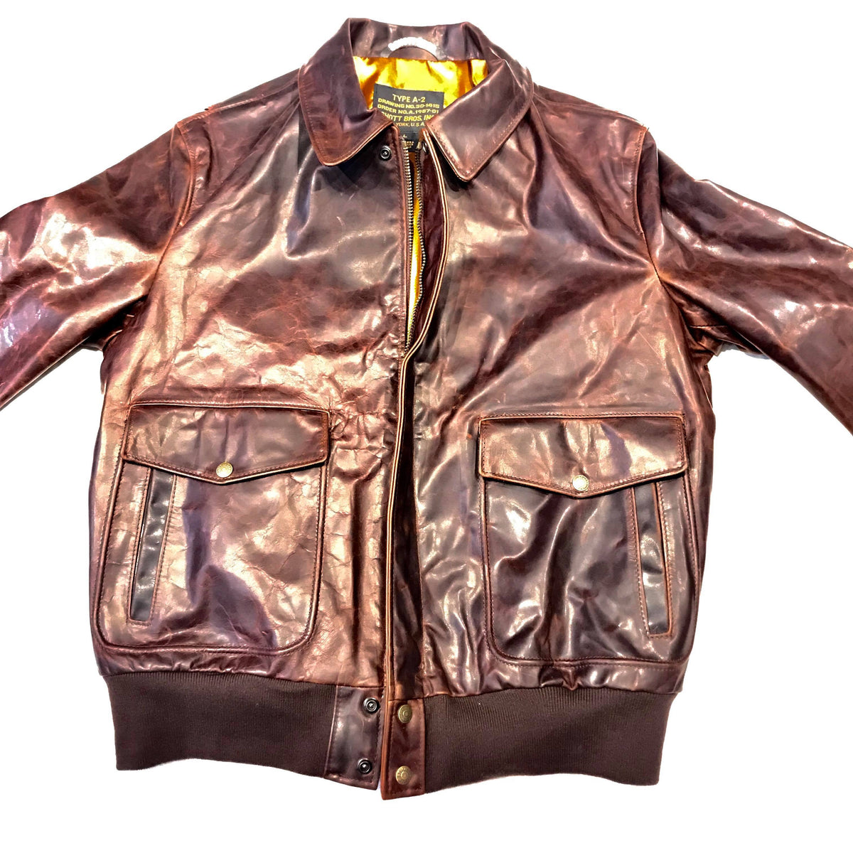 Schott NYC Men's Double Pocket Cowhide Leather Jacket - Dudes Boutique