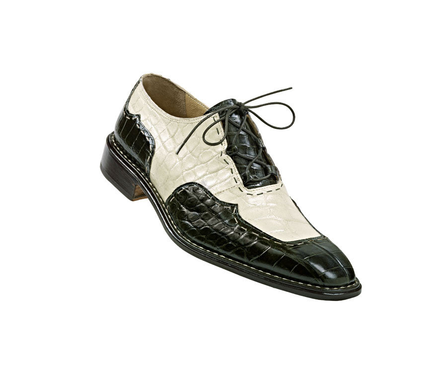 Mauri - "4111 Distinct" Two Tone Alligator Dress Shoe - Dudes Boutique