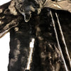 Kashani Mink Black Detachable Fox Collar Bomber Jacket - Dudes Boutique