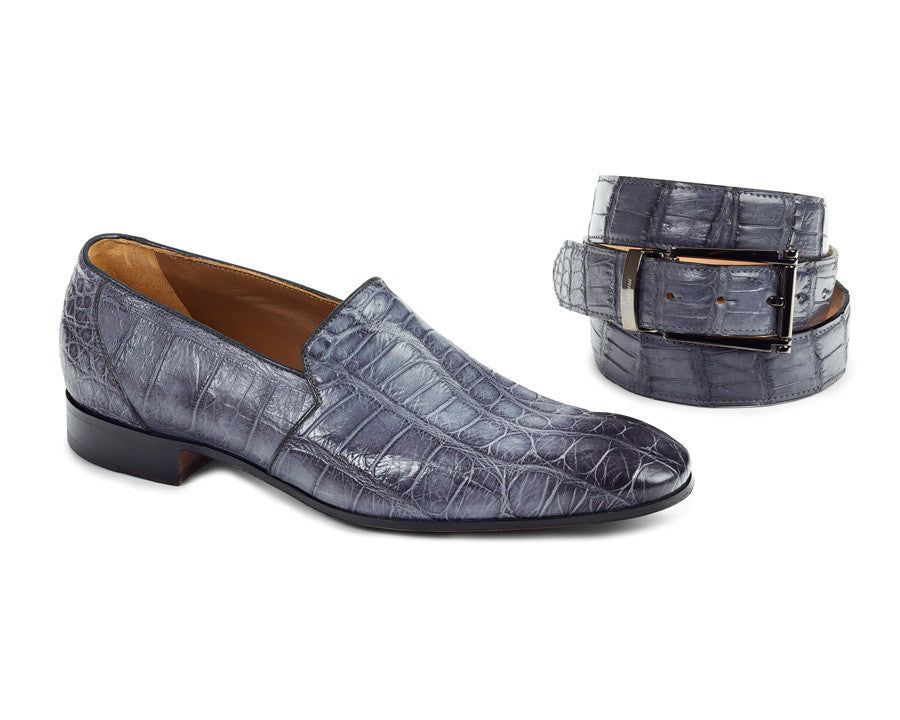Mauri - 4440 Alligator Body Hand Painted Loafers - Dudes Boutique