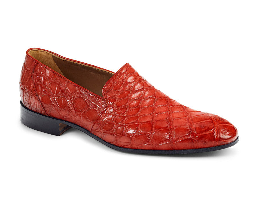 Mauri - 4440 Alligator Body Hand Painted Loafers - Dudes Boutique