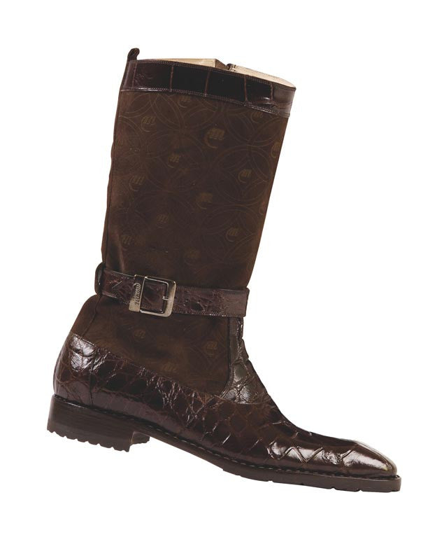 Mauri - 4486 Sport Rust Suede/Alligator Boot - Dudes Boutique