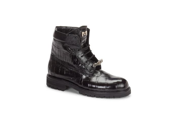 Mauri - 4637 "Commando" Alligator/Ostrich Boot - Dudes Boutique