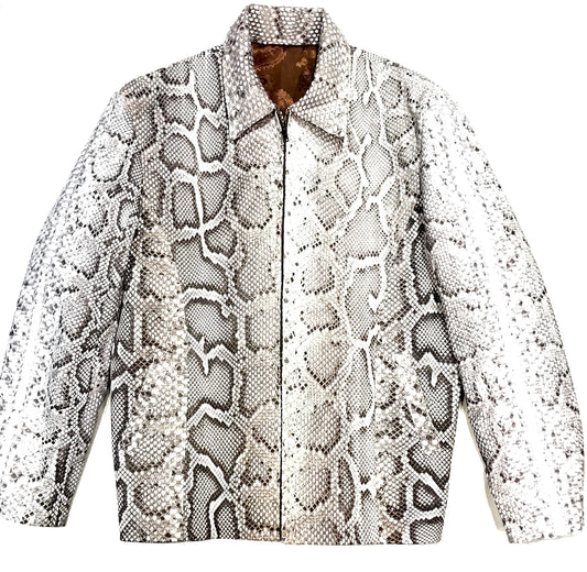 Kashani All-Over Python Skin Bomber Jacket - Dudes Boutique