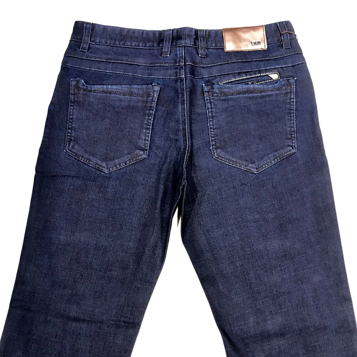 Enzo Getty-4 Men's Blue Denim Pants - Dudes Boutique