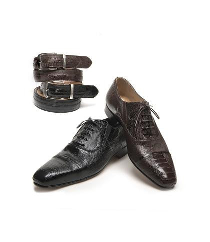 Mauri - "4660 Capitano" Ostrich Leg Oxford Dress Shoe - Dudes Boutique