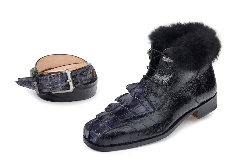 Mauri - "4683" Polar Hornback/Ostrich Leg Boot - Dudes Boutique