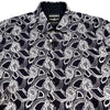 Barabas Blue Jungle Stitched Button Up Shirt - Dudes Boutique