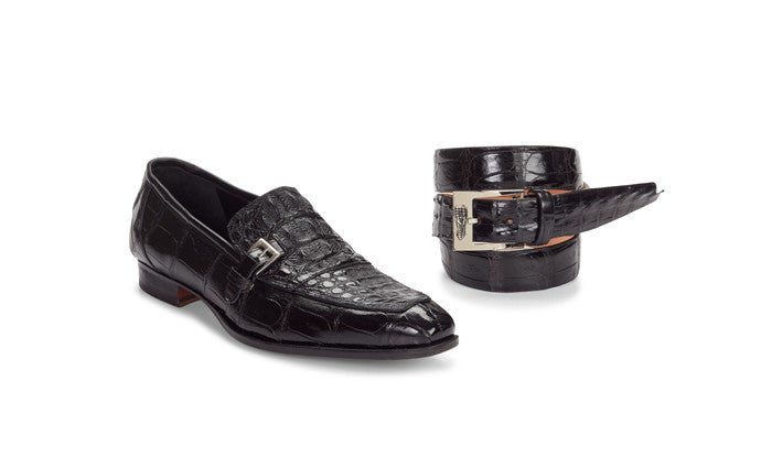 Mauri - 4763 "Broletto" Baby Croc/Hornback Crown Loafer - Dudes Boutique