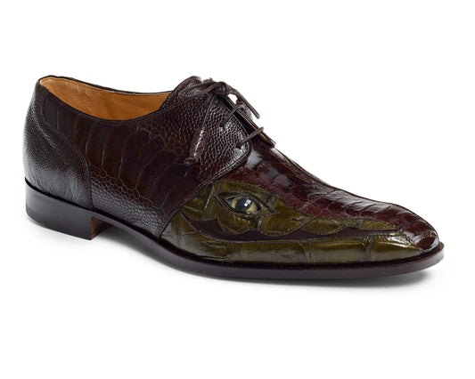 Mauri 4787 'EYE' Colosseo Ostrich & Crocodile Dress Shoes - Dudes Boutique