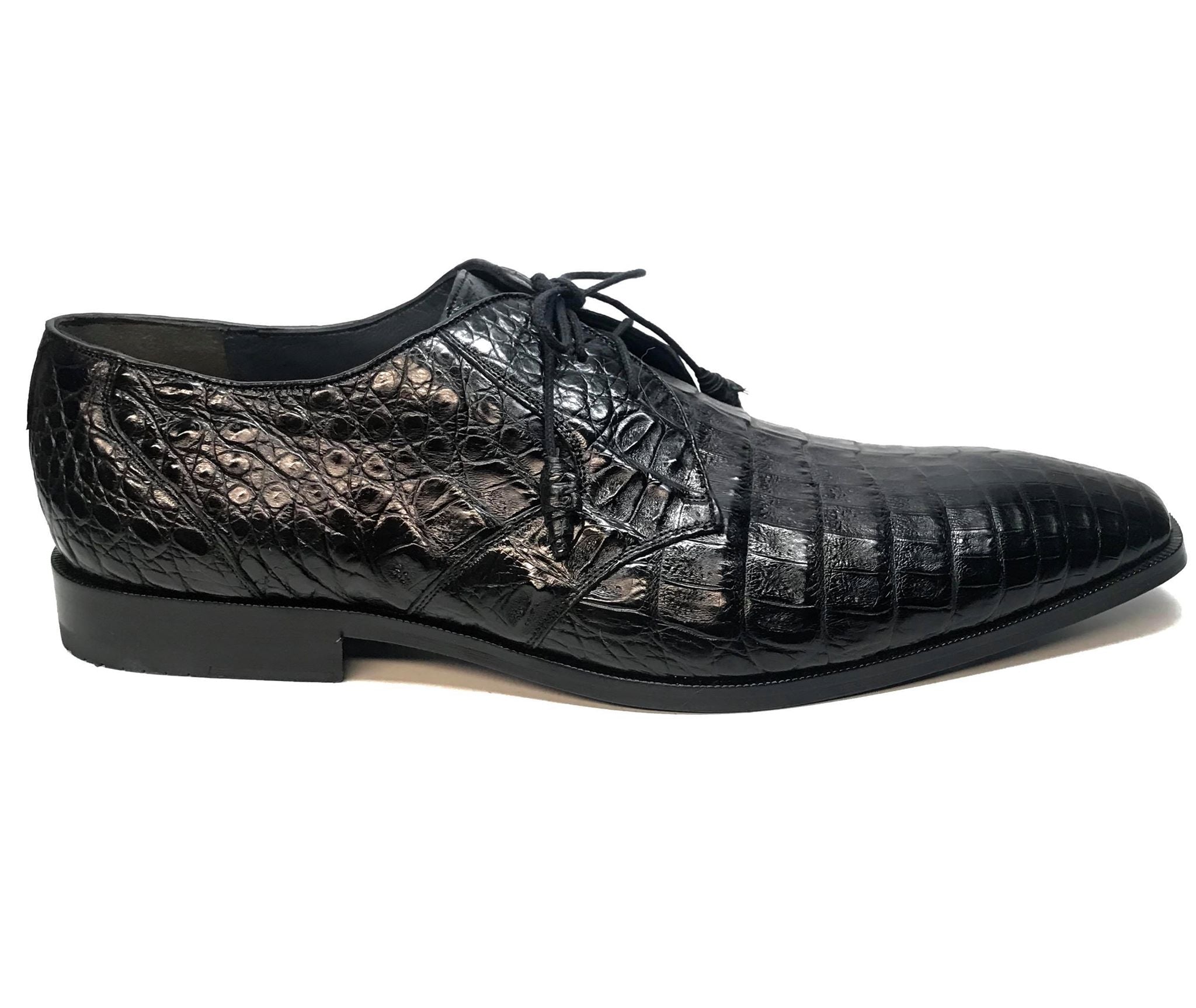Los Altos All-Over Crocodile Lace Up Dress Shoes - Dudes Boutique