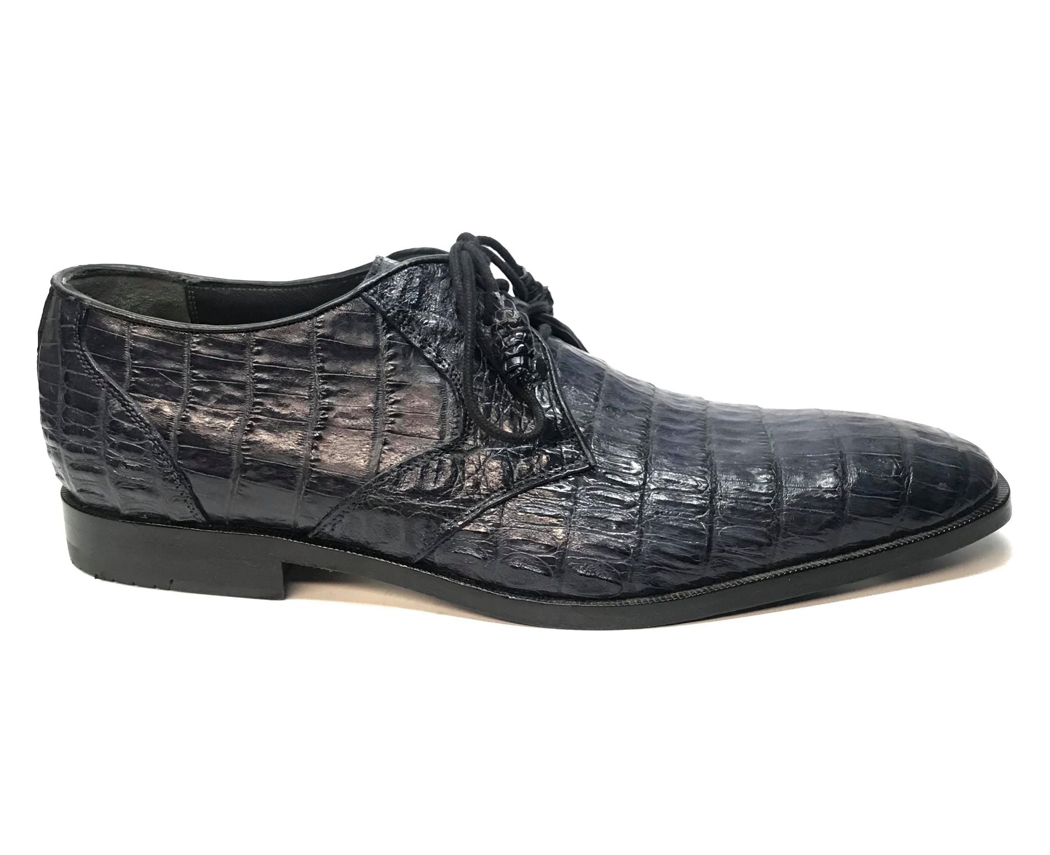 Los Altos All-Over Crocodile Lace Up Dress Shoes - Dudes Boutique
