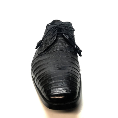 Los Altos All-Over Crocodile Lace Up Dress Shoes - Dudes Boutique