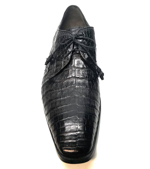 Los Altos All-Over Crocodile Lace Up Dress Shoes - Dudes Boutique