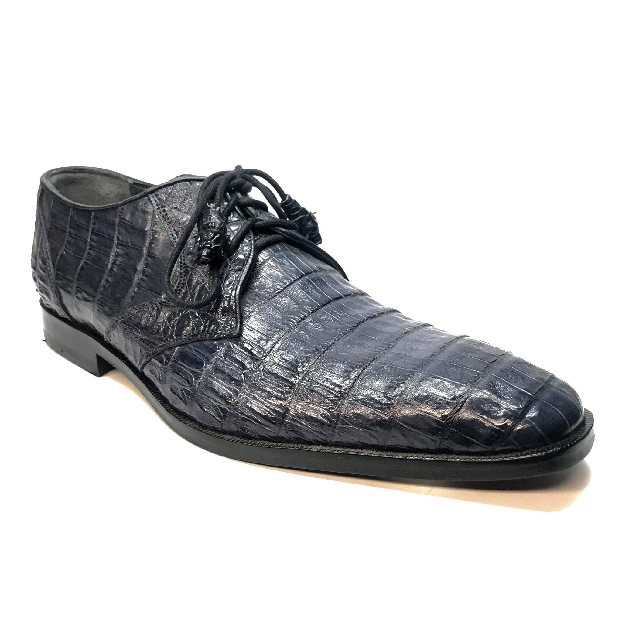 Los Altos All-Over Crocodile Lace Up Dress Shoes - Dudes Boutique