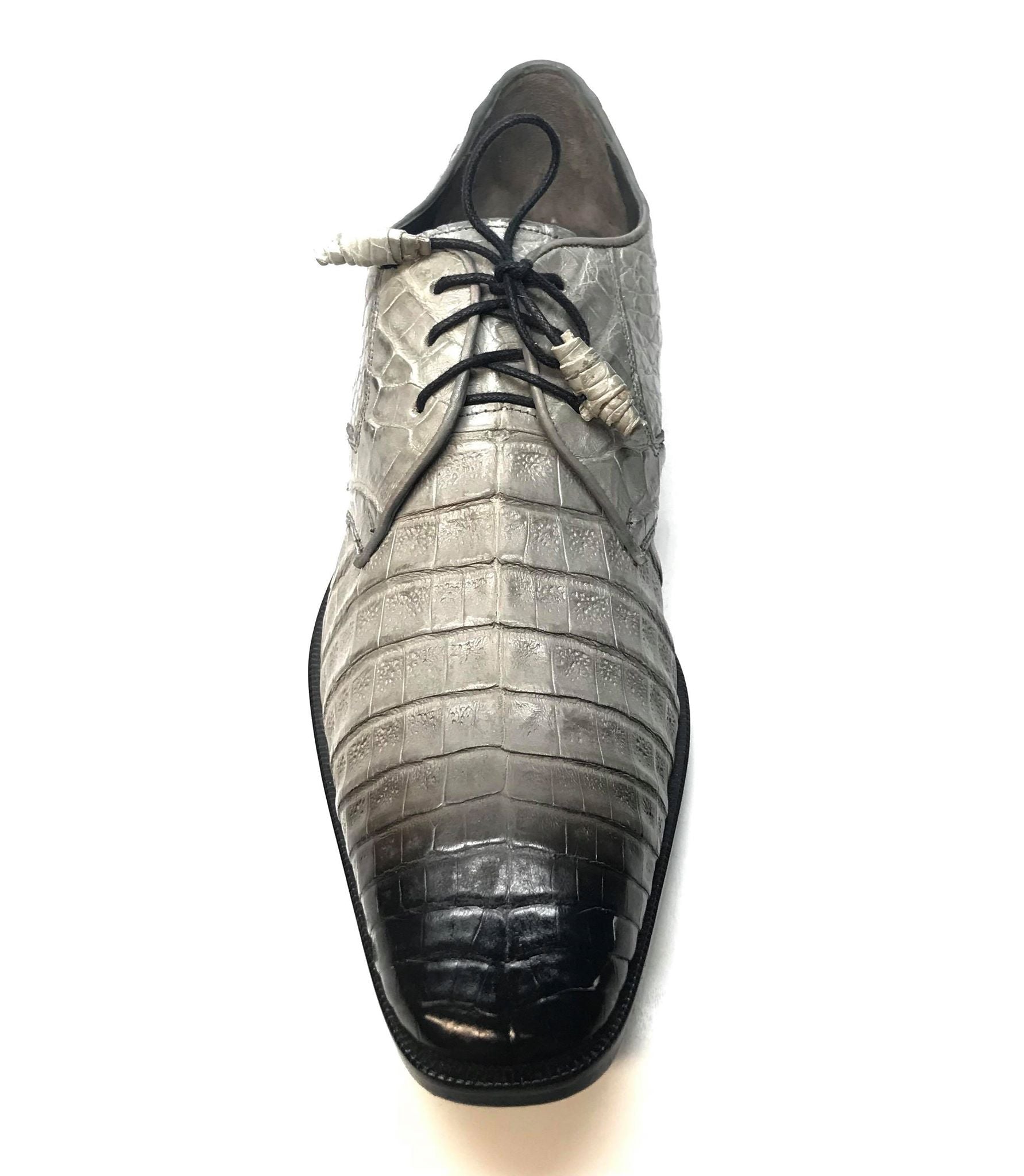 Los Altos All-Over Crocodile Lace Up Dress Shoes - Dudes Boutique