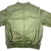 Kashani Olive Green Naked Lambskin Bomber Jacket - Dudes Boutique