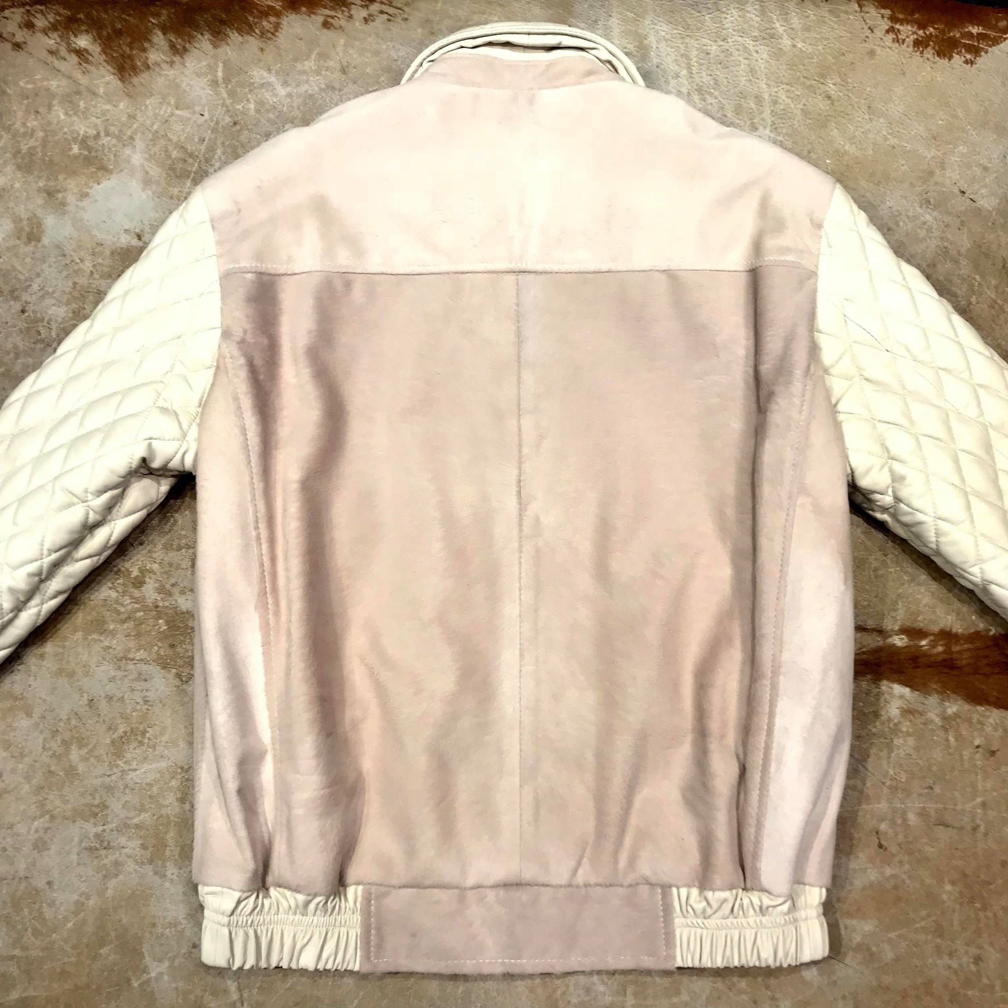 Kashani Cream Quilted Full Pony Bomber Jacket - Dudes Boutique