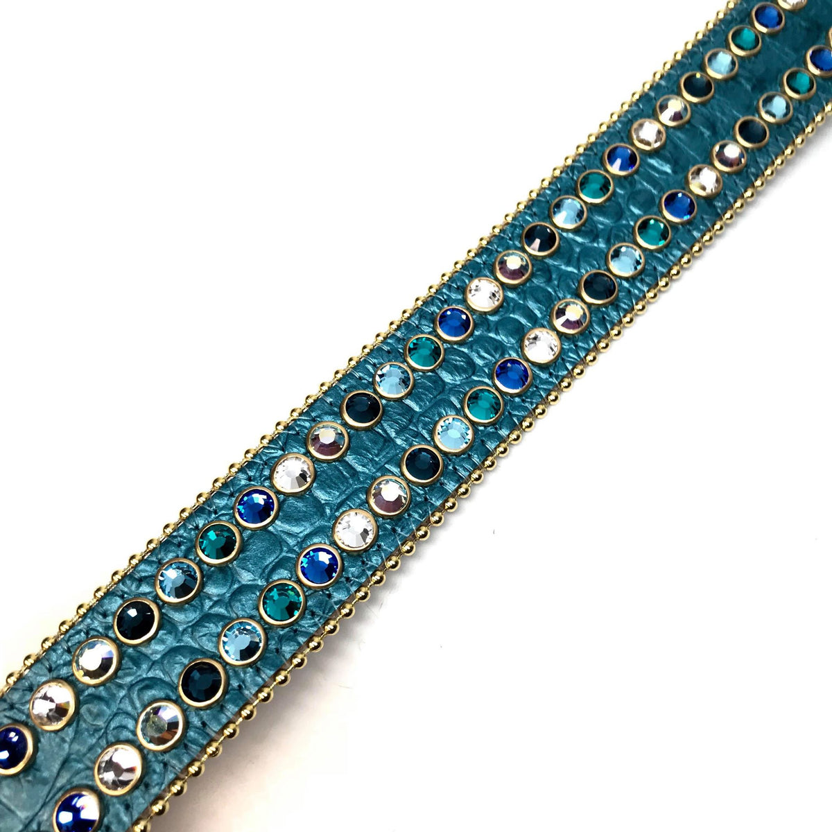b.b. Simon Sea Gold Fully Loaded Crystal Belt - Dudes Boutique