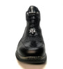 Mauri 8593 Black Crocodile Lambskin Hightop Sneakers - Dudes Boutique