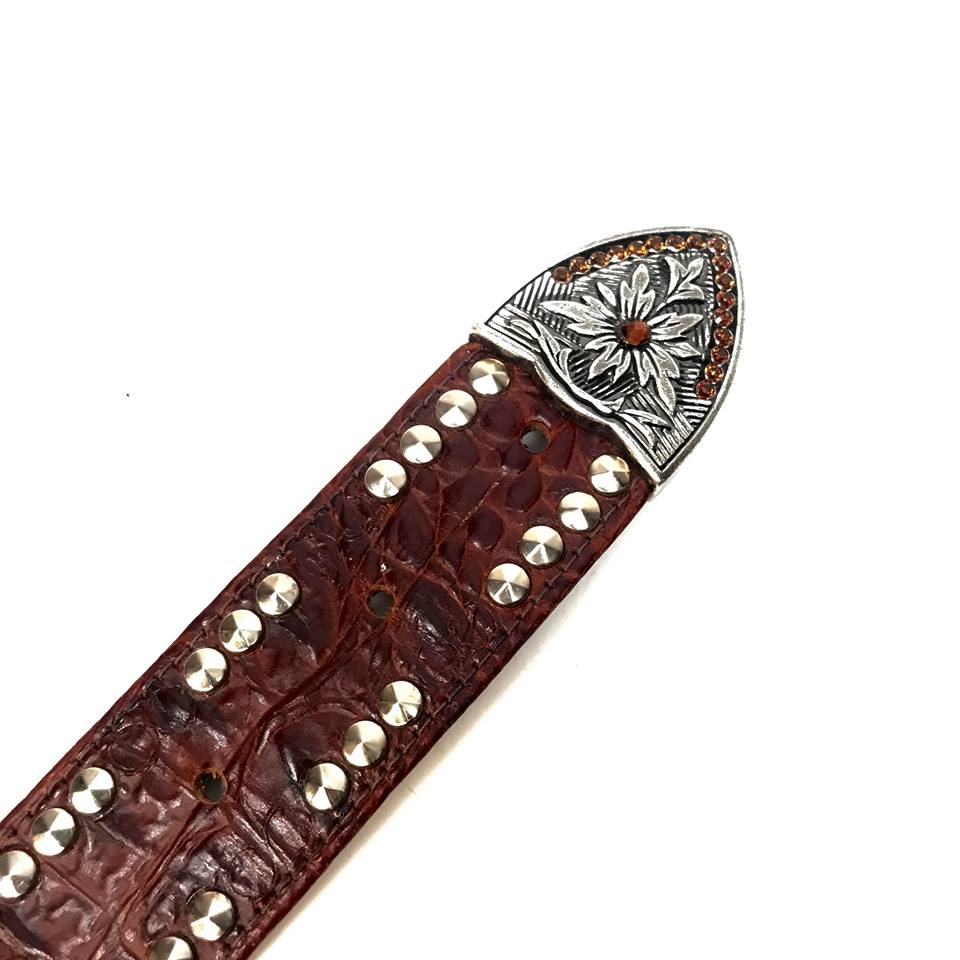 b.b. Simon 'Double Row Studded' Crystal Belt - Dudes Boutique