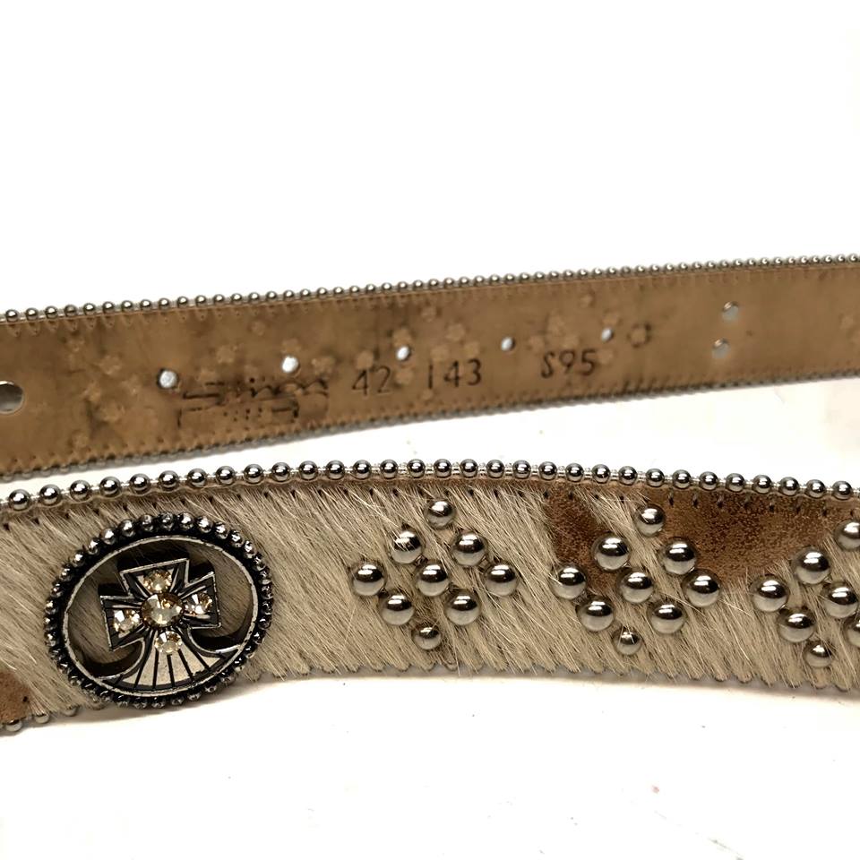 b.b. Simon Desert Pony Studded Crystal Belt - Dudes Boutique