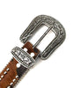 b.b. Simon 'Brown Butter Studded' Pony Crystal Belt - Dudes Boutique