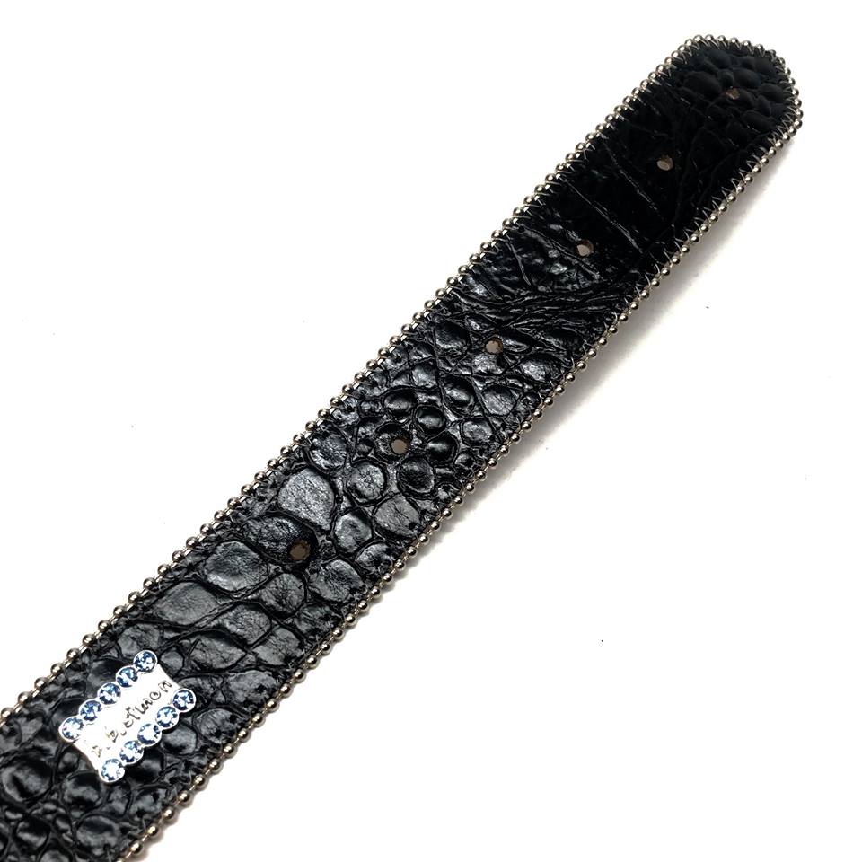 b.b. Simon 'Black Globe' Crystal Belt - Dudes Boutique
