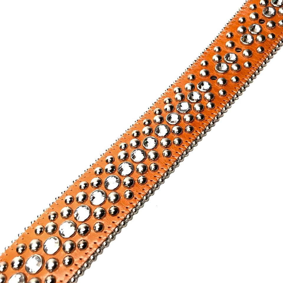 b.b. Simon 'Orange' Crystal Belt - Dudes Boutique