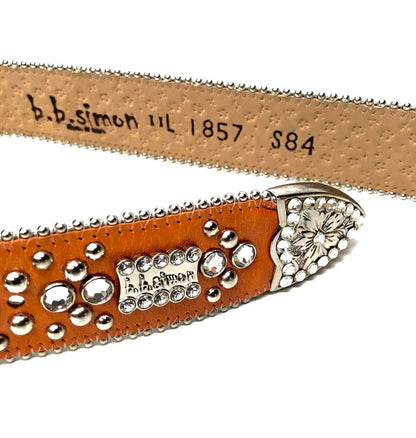 b.b. Simon 'Orange' Crystal Belt - Dudes Boutique