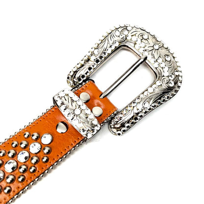 b.b. Simon 'Orange' Crystal Belt - Dudes Boutique