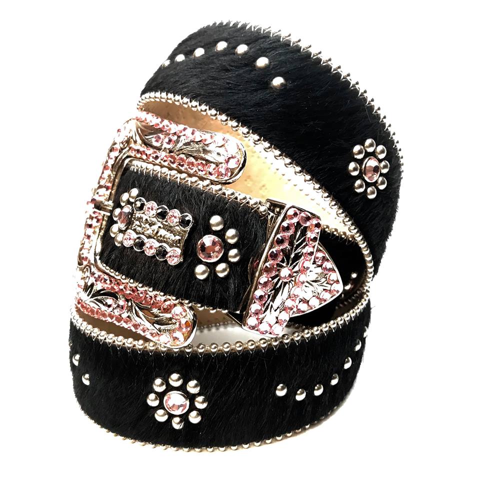 b.b. Simon 'Strawberry Pony' Crystal Belt - Dudes Boutique