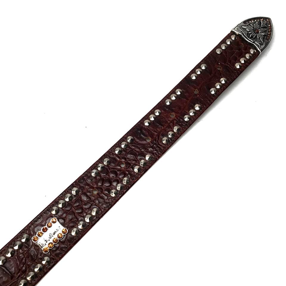 b.b. Simon 'Double Row Studded' Crystal Belt - Dudes Boutique