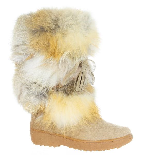 Pajar Beige Fox Trot Fur Boots - Dudes Boutique