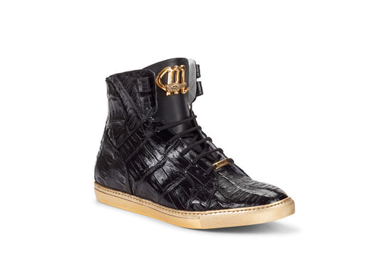 Mauri - 6129 "GoldenBoy" Hand-Painted Baby Croc Sneakers - Dudes Boutique
