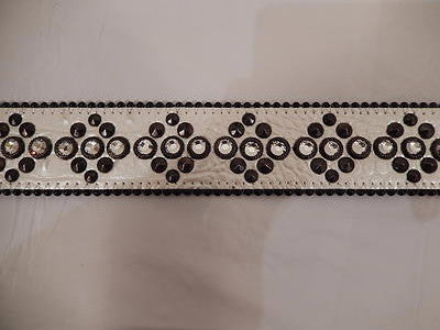 b.b. Simon White Gator Print Studded Crystal Belt - Dudes Boutique
