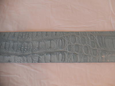 Wild West Boots Sky Blue Crocodile Belt - Dudes Boutique