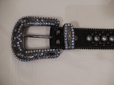 HOT Rhinestone Belt Bb Belt Black Bb Simon Fully Loaded Simon