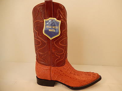 Wild West Boots Cognac Crocodile Cowboy Boot - Dudes Boutique