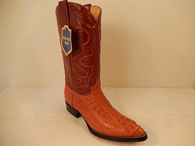 Wild West Boots Cognac Crocodile Cowboy Boot - Dudes Boutique