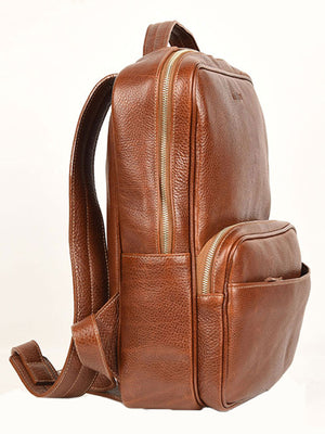 Aston Leather 780BP Clinton Zippered Backpack - Dudes Boutique