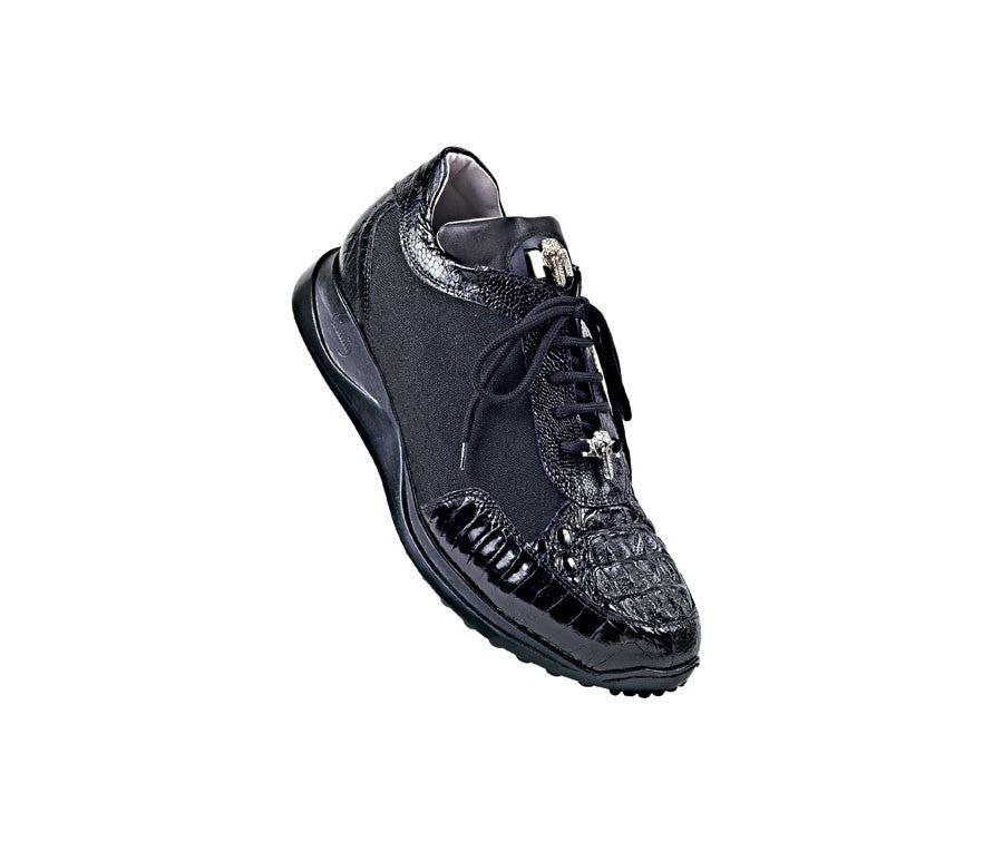 Mauri - "8741 Superb" Crocodile and Ostrich Leg Sneaker - Dudes Boutique