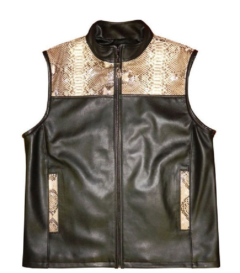 G-Gator - 902 Lambskin/Python Vest - Dudes Boutique