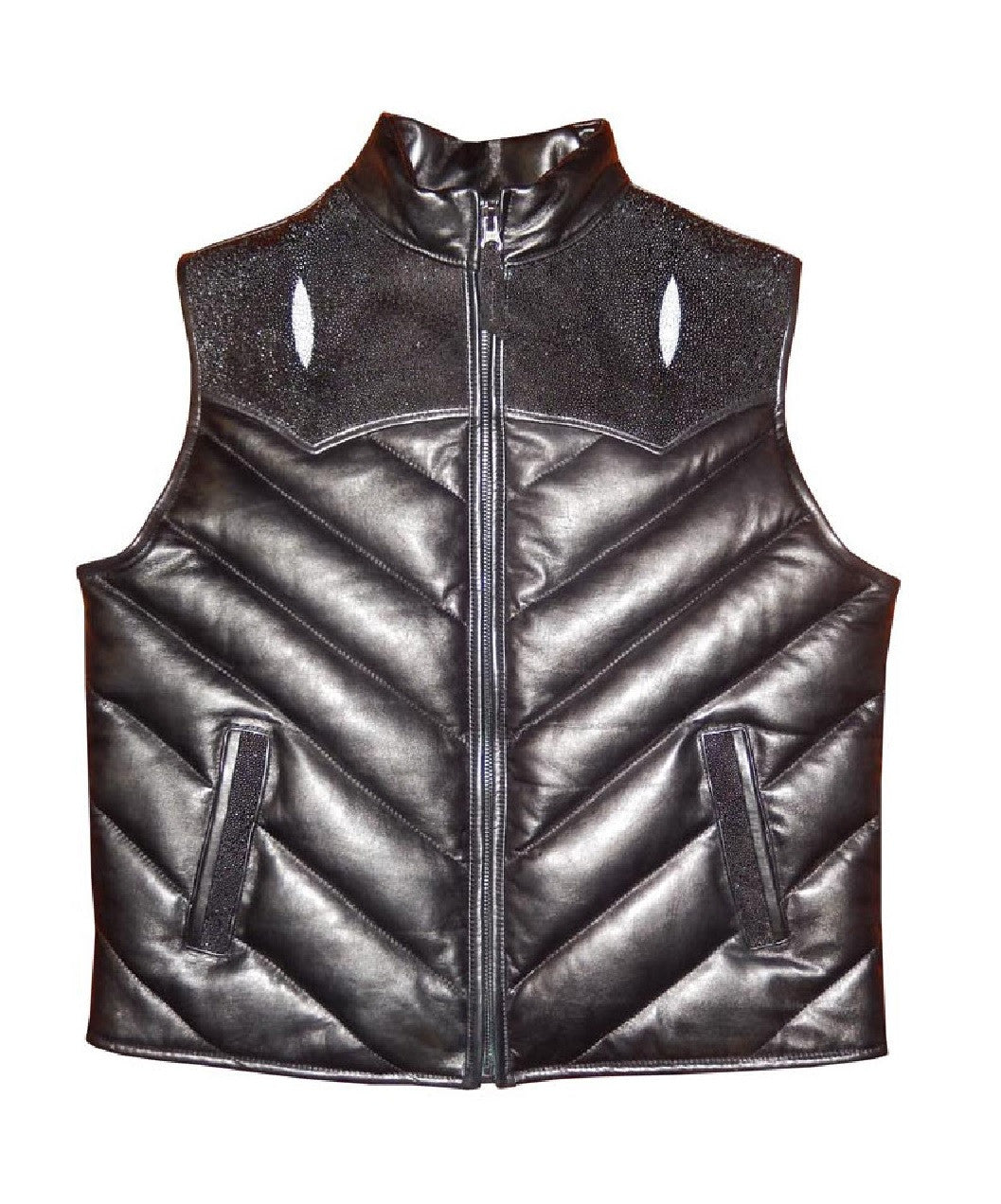 G-Gator - 910Q Quilted Lambskin/Stingray Vest - Dudes Boutique