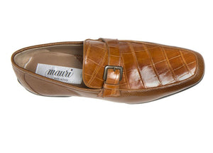 Mauri - "9259/1 Fontana" Pebble Grain Alligator Loafer - Dudes Boutique