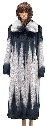 Winter Fur - W59F06GRT Women's 7/8 Mink Jacket in Grey - Dudes Boutique