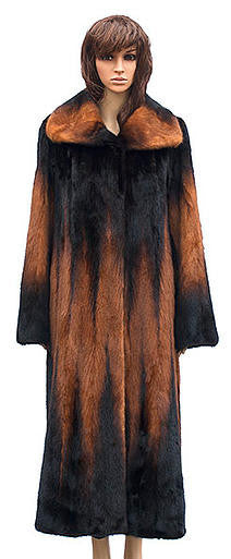 Winter Fur - W59F06WKT Women's 7/8 Mink Jacket in Whiskey - Dudes Boutique