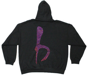 b.b. Simon Big 'B' Volcano Fully Loaded Crystal Hoodie - Dudes Boutique