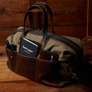 Coronado Leather Bison Redwood Duffel - Dudes Boutique