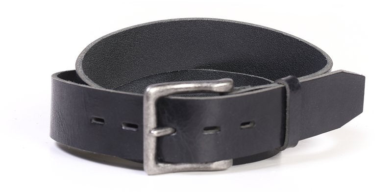 Schott  Men's Cowhide Leather Belt with Antique Nickel Buckle - Dudes Boutique